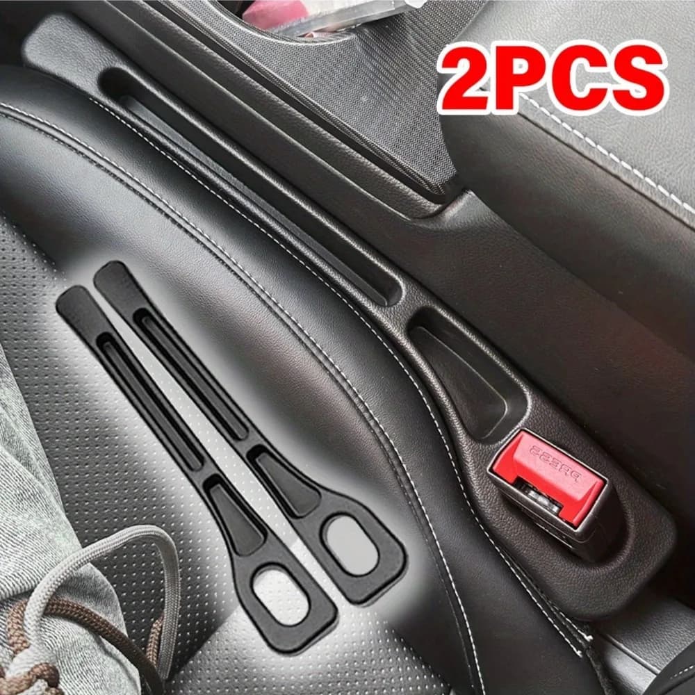 Boîte de rangement de fentes de siège de voiture, 2 pièces, sac entre les sièges, organisateur de Console, décoration intérieure, accessoires automobiles