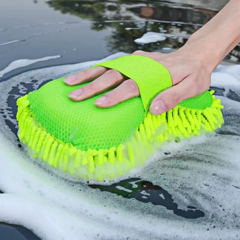 Microfiber Car Wash Sponge Car Care Cleaning Detailing Brushes Wash Towel Auto Gloves Car Styling Accessories